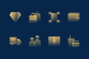 Vítreo Pacote de Ícones