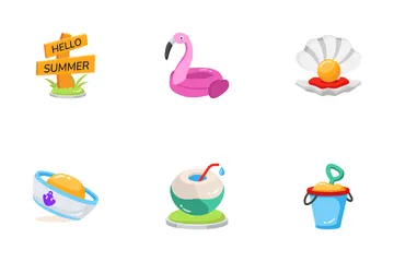 Vibras de verano Paquete de Iconos